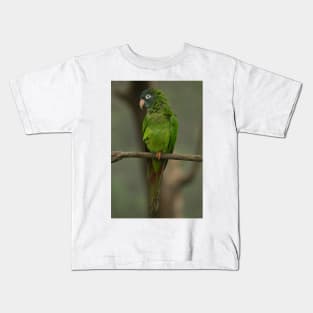 112418 Green Parrot Kids T-Shirt